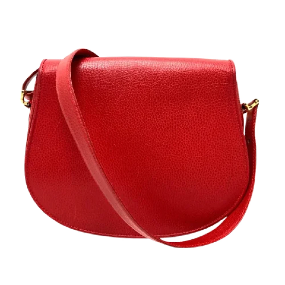 Cartier Vintage Pre-owned Leather shoulder-bags Red Dames