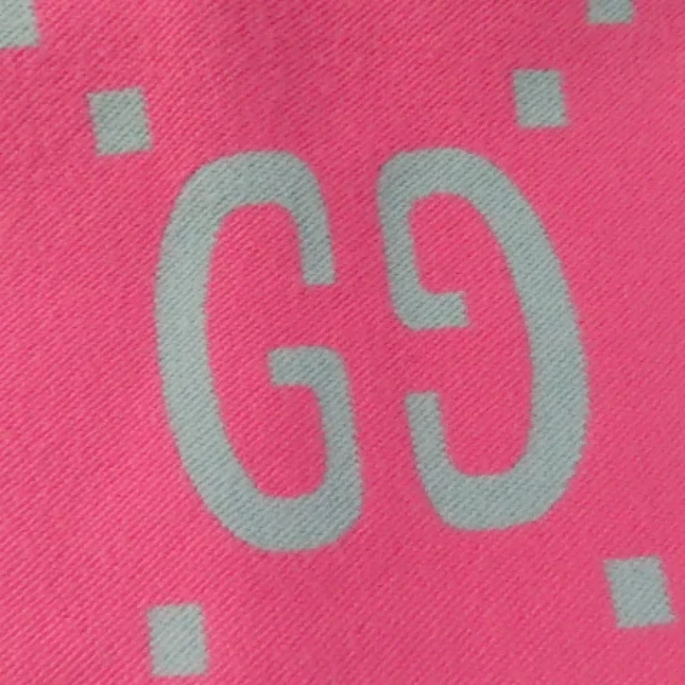 Gucci Vintage Pre-owned Canvas scarves Pink Dames