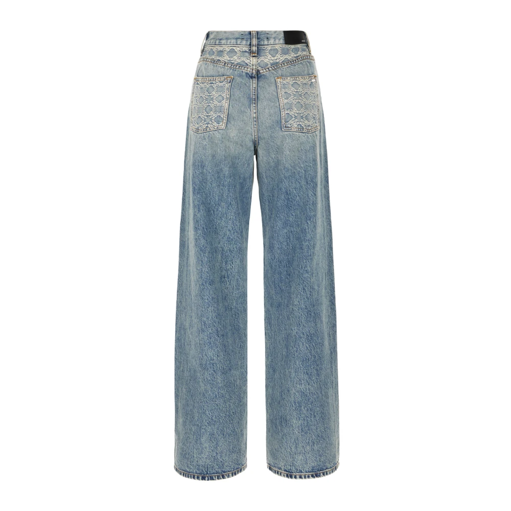 Amiri MA Quad High Rise Wide Jean Blue Dames