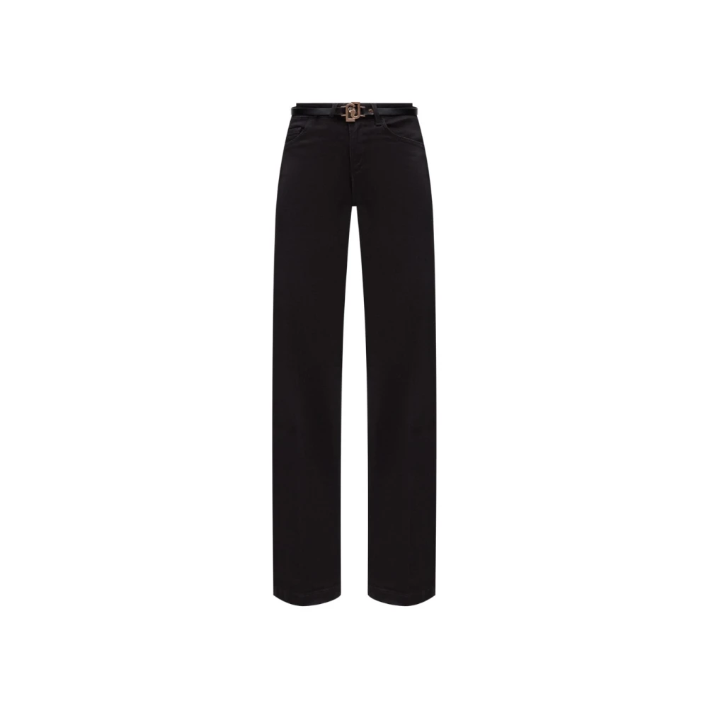 Liu Jo Wijde broek Black Dames