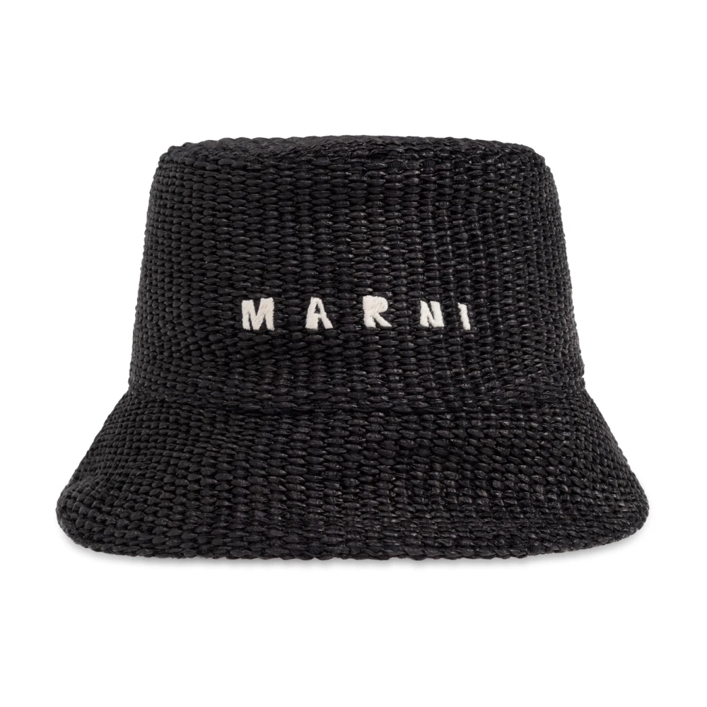 Marni Hoed met logo Black Dames