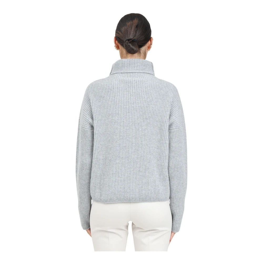 Max Mara Grijze coltrui Gray Dames