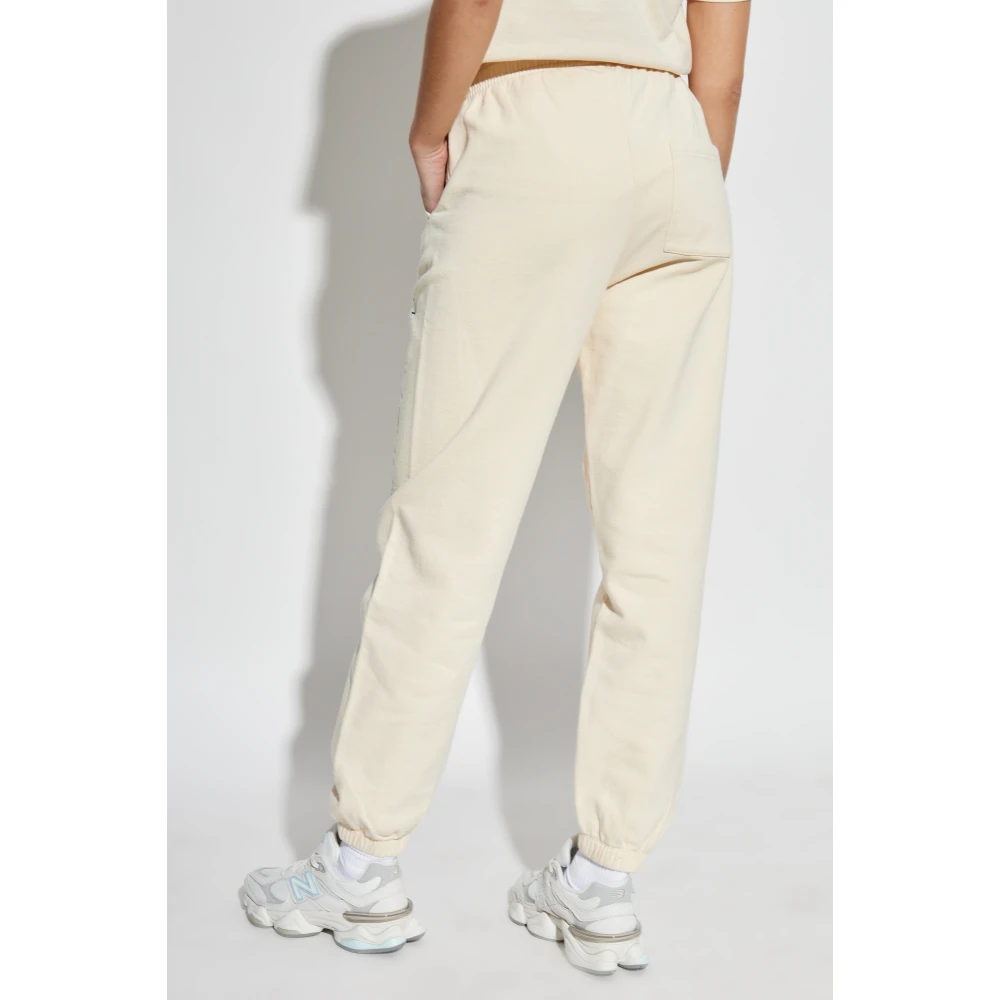 Sporty & Rich Sweatpants uit de The Mountain collectie Beige Unisex