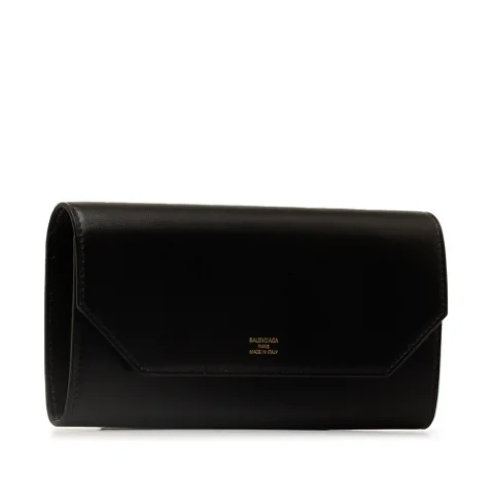 Balenciaga Vintage Pre-owned Leather wallets Black Dames
