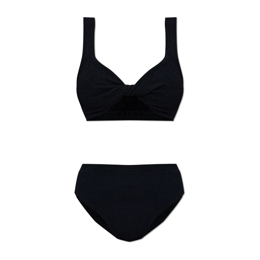 Hunza G Tweedelig badpak Jamie Black Dames