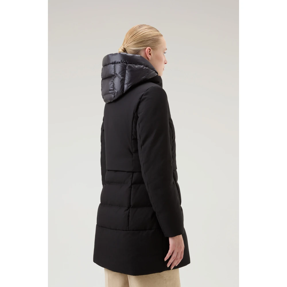 Woolrich Zwarte 2-in-1 Parka Jas Black Dames