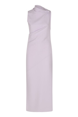 draped-sleeveless-lang-kjole