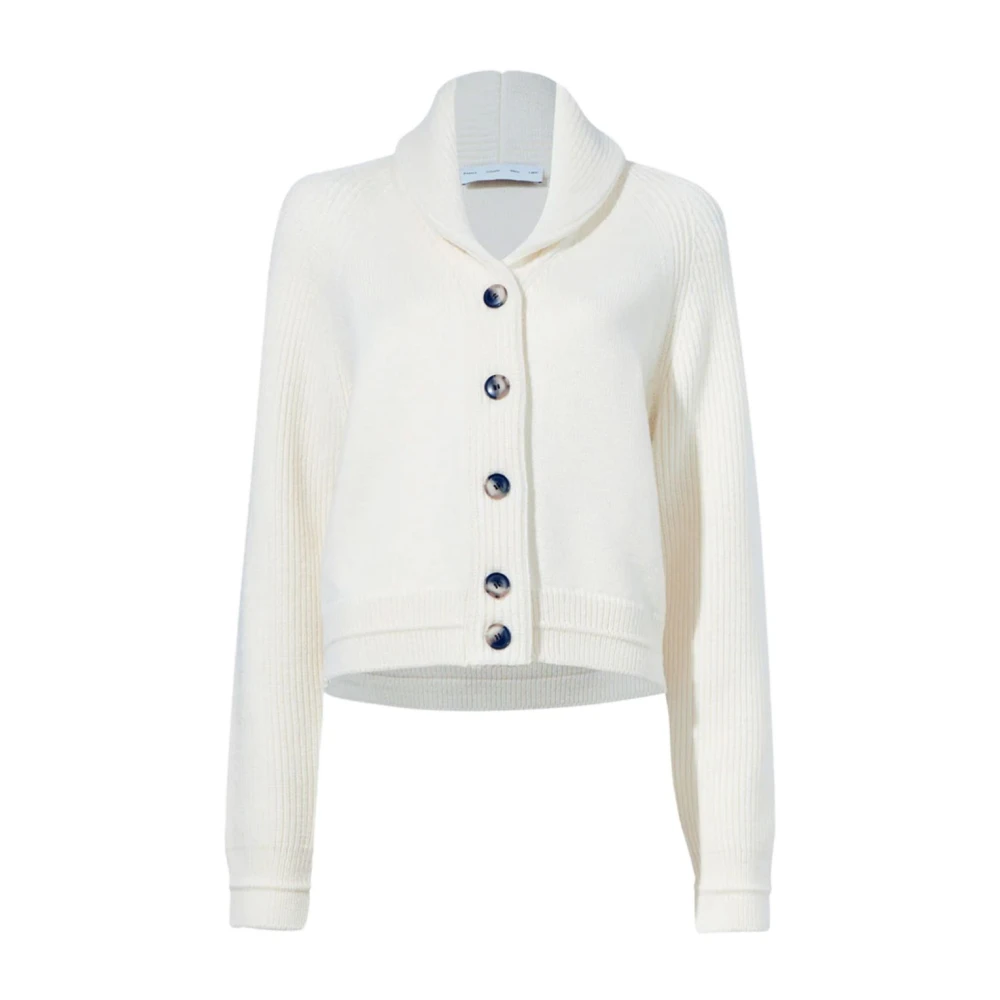 Proenza Schouler Gebreide Cardigan Trui Wit White Dames