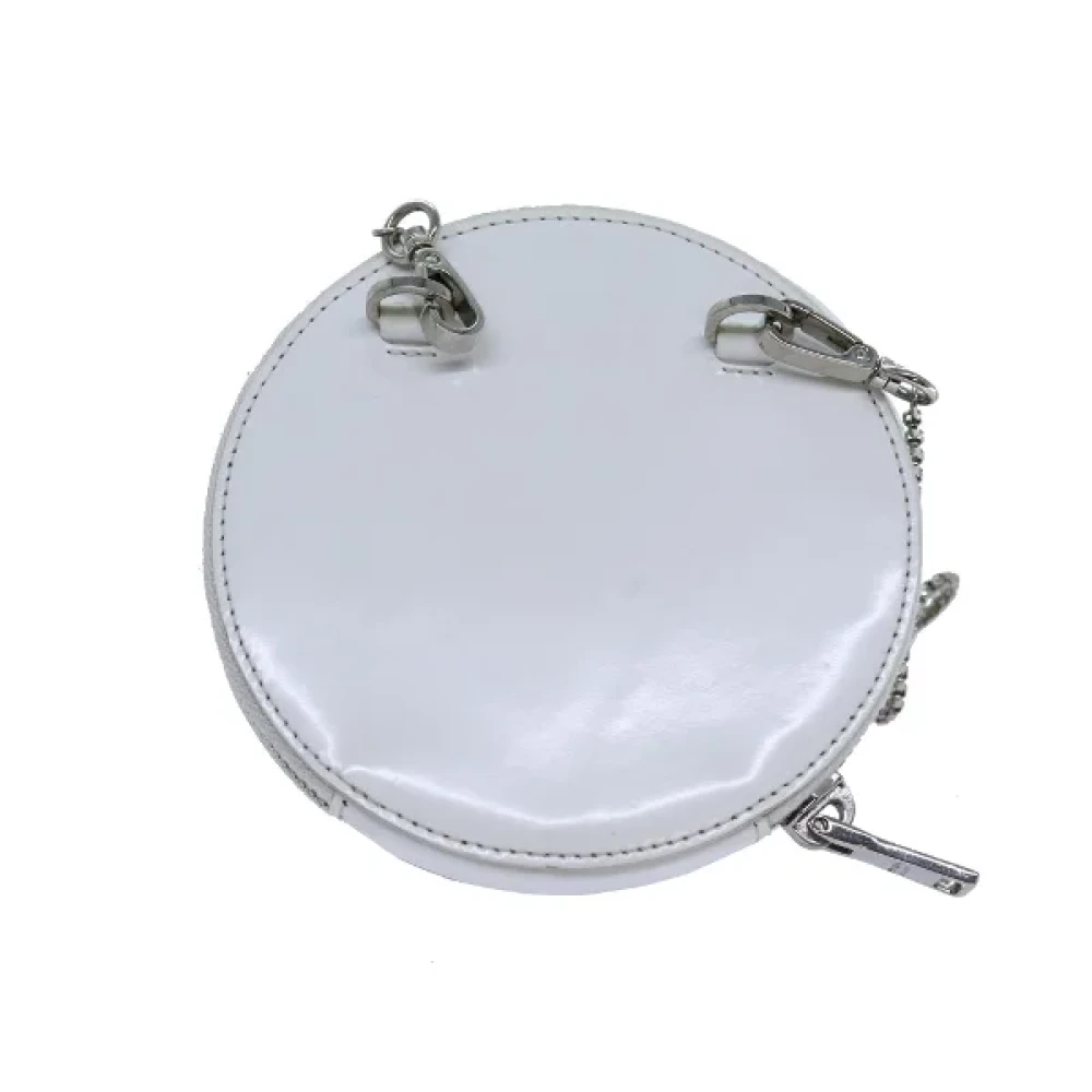 Prada Vintage Pre-owned Leather prada-bags White Dames