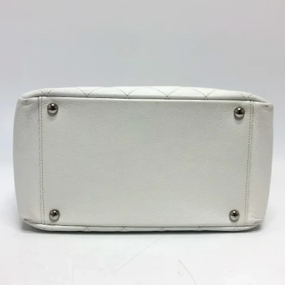 Chanel Vintage Pre-owned Leather chanel-bags White Dames