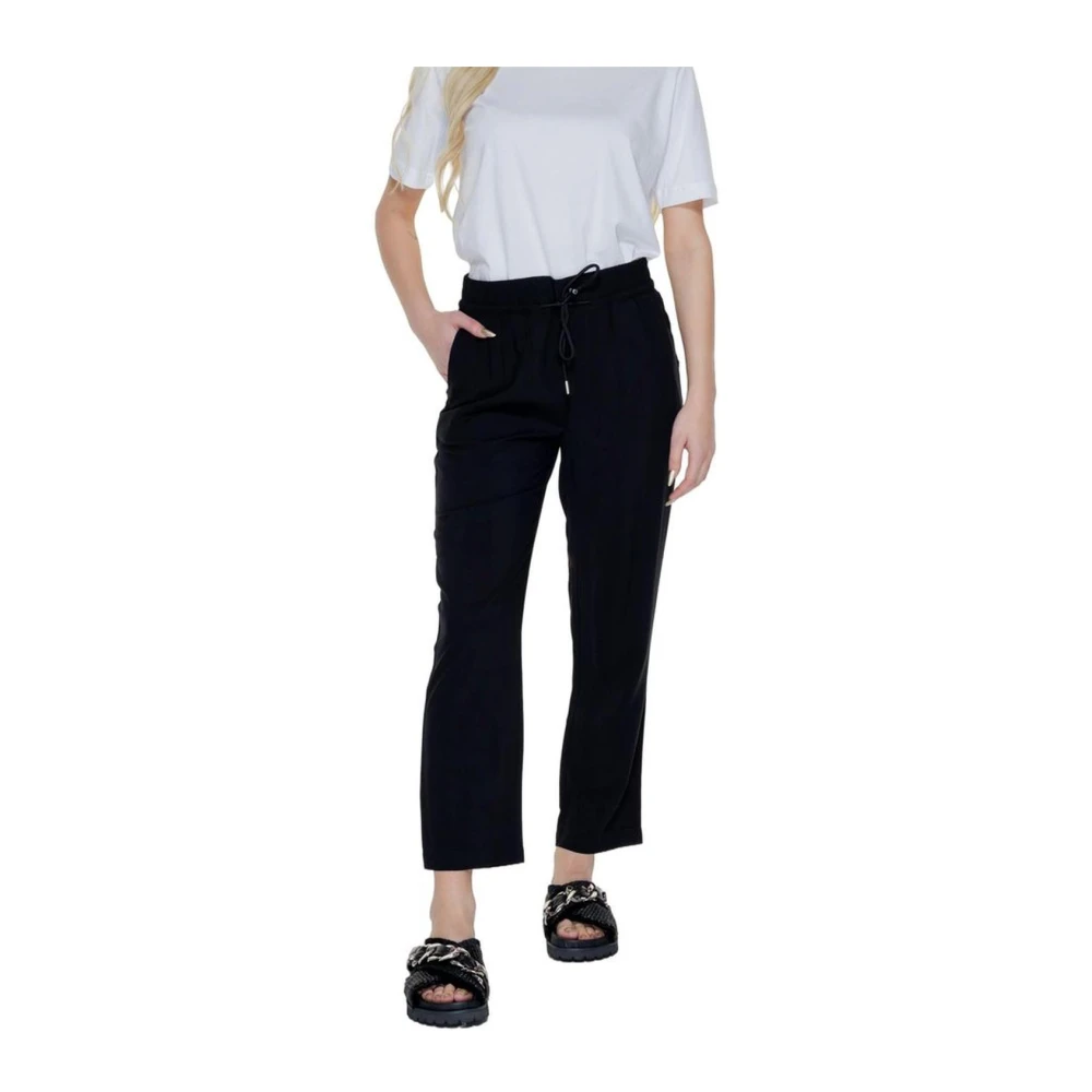 Street One Viscose Regular Broek voor Vrouwen Black Dames