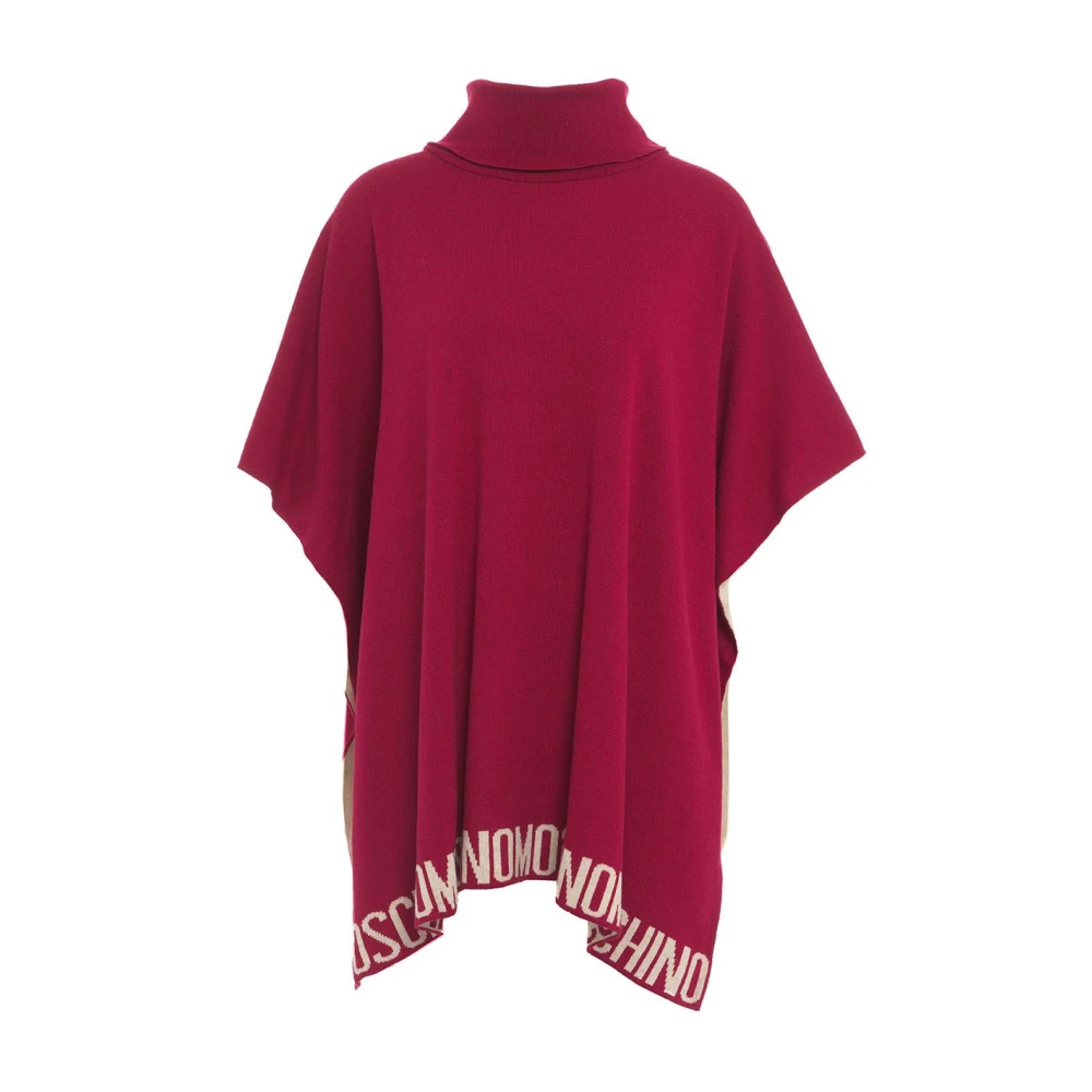 Moschino Rode Gebreide Trui Aw24 Handwas Red Dames