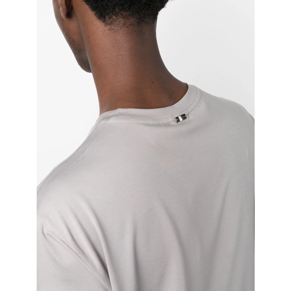 Herno Stijlvolle Grijze T-shirt & Polo Gray Heren