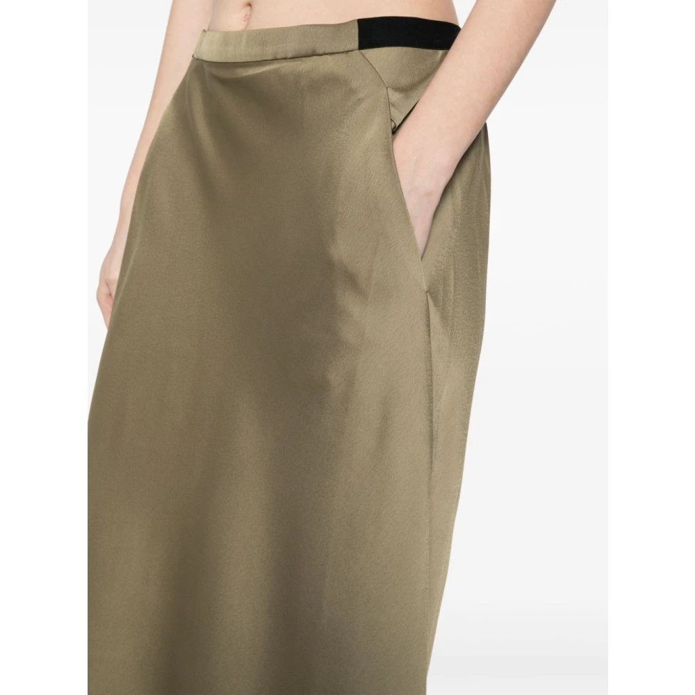 Christopher Esber Maxi Rok met Voorzak Bias Green Dames