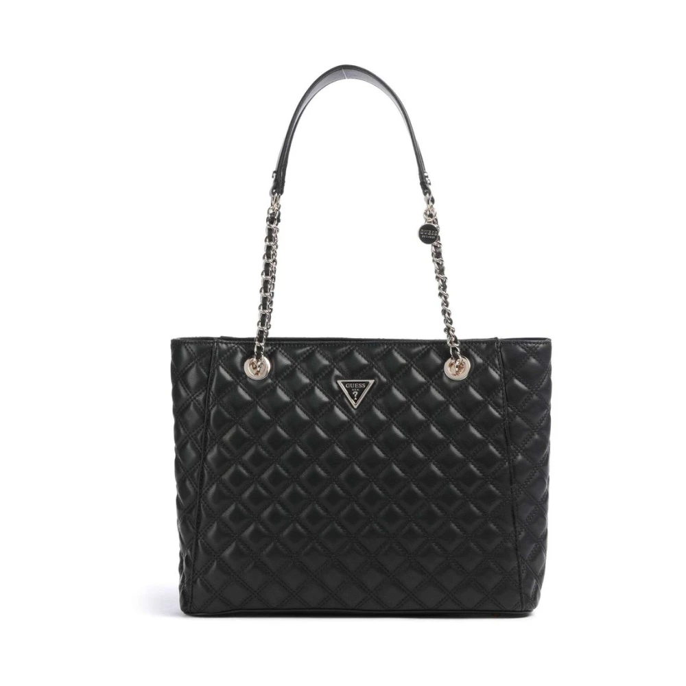 Guess Women's Black Giully Ii Large Tote - One Size - Bags