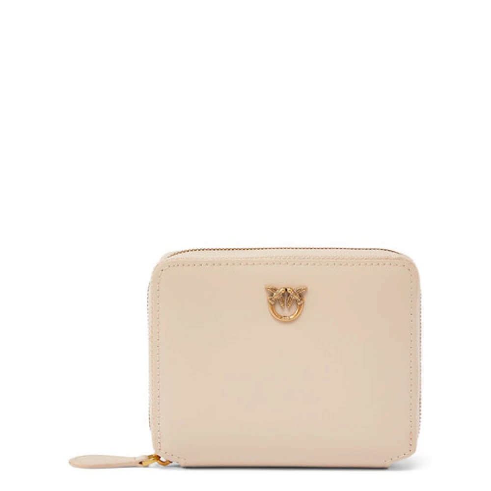 Pinko Women's Beige Wallets & Cardholders, One Size, Zip Around Wallet
