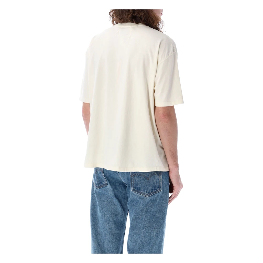 Rhude Vintage Wit Chevron Eagle T-Shirt White Heren