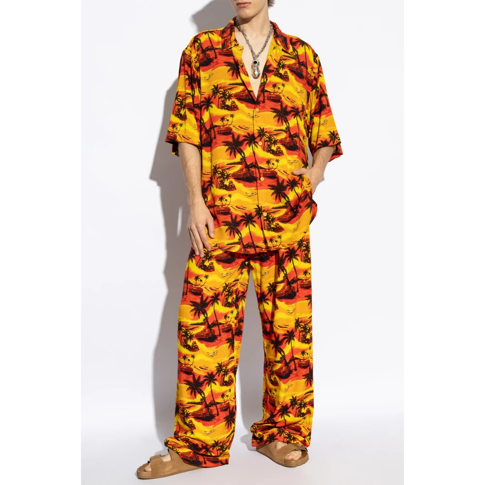 Balenciaga Gedrukt overhemd Multicolor Heren