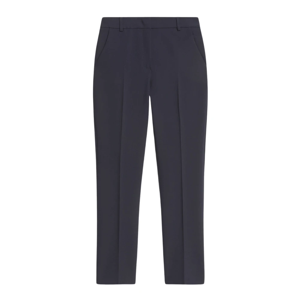 Max Mara Weekend Elegante Sigarettenpantalon met Zakken Blue Dames