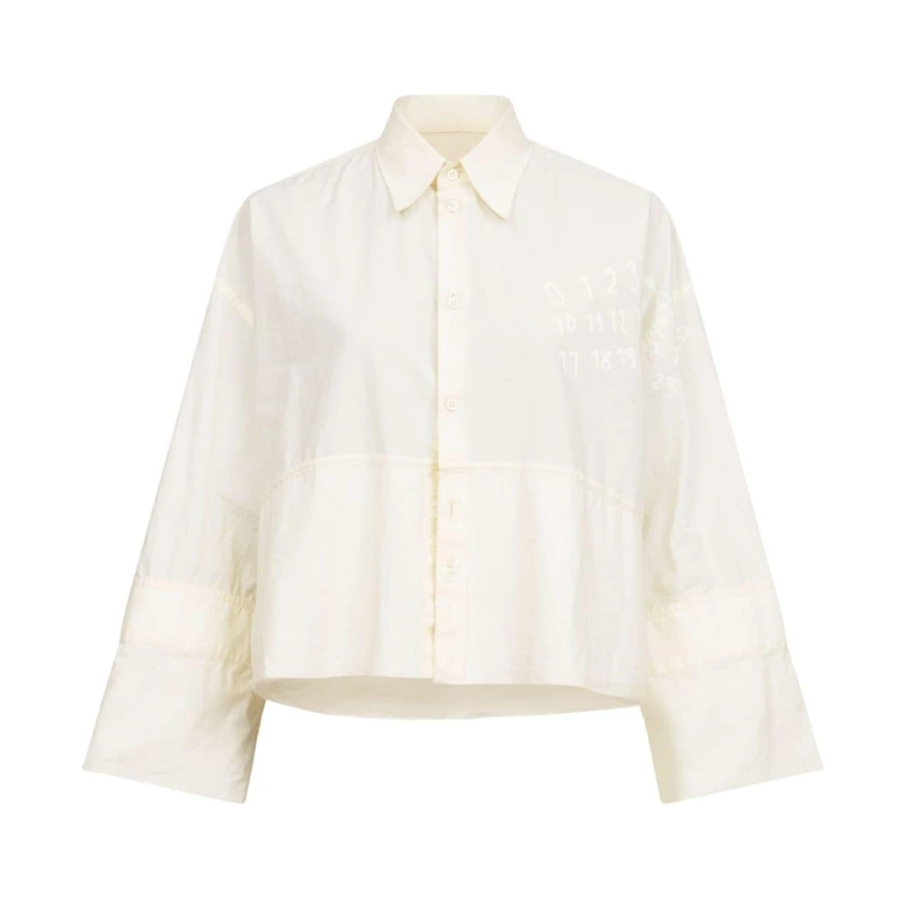 Mm6 Maison Margiela Women's White Shirt - Shirts - Xs - Blouses & Shirts