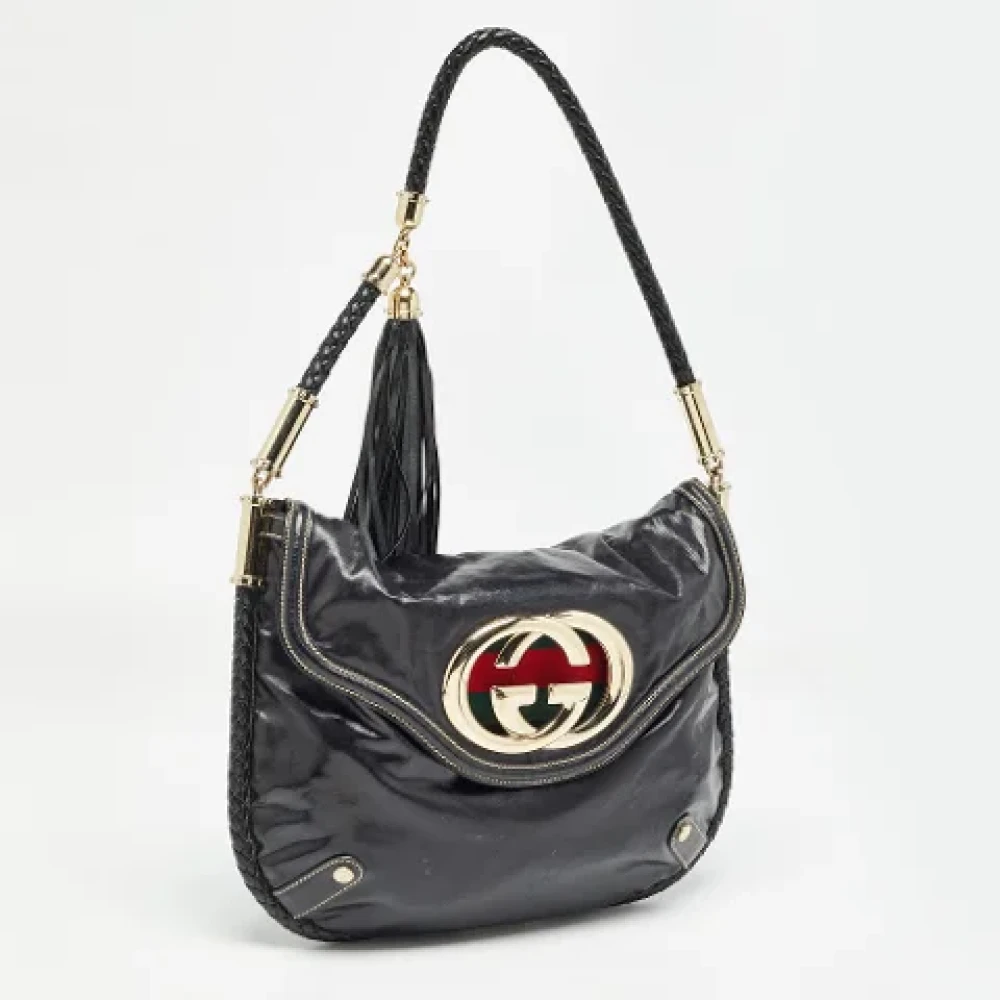 Gucci Vintage Pre-owned Coated canvas gucci-bags Black Dames
