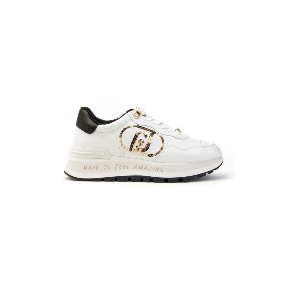 Liu Jo Amazing 20 Sequin Logo Sneakers Dames Schoenen Wit