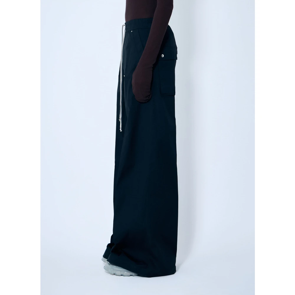 Rick Owens Cargo Track Pants Katoenmix Weefsel Black Heren