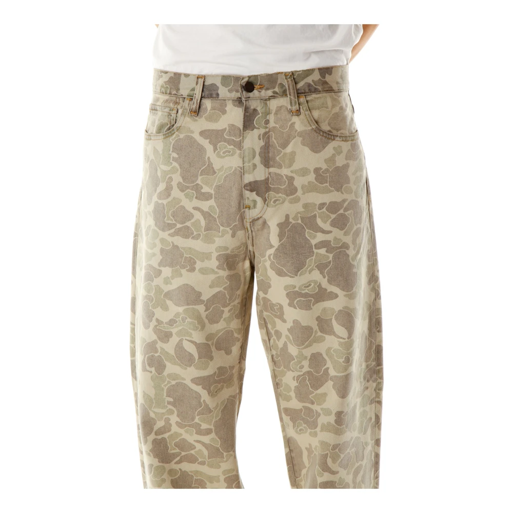 Carhartt WIP Camouflage Loose Fit Tapered Broek Multicolor Heren