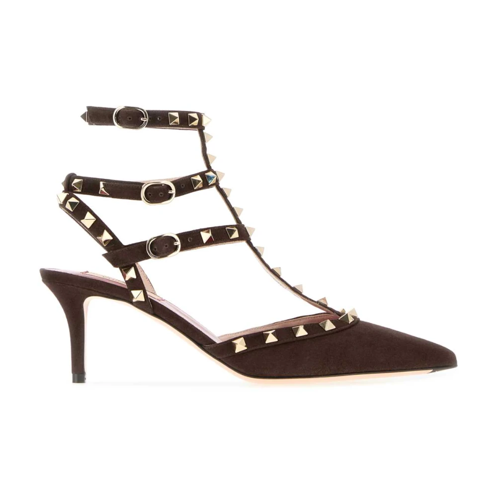 Valentino Garavani Brown Rockstud Pumps - Female - Pumps - 4 Uk - Shoes