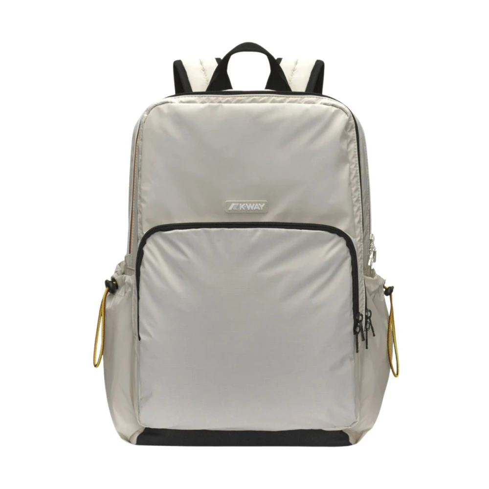 K-Way Kvinders Grå Taske, Dame, Grå, One Size, Uld, Struktureret Beige Rygsæk Gizy