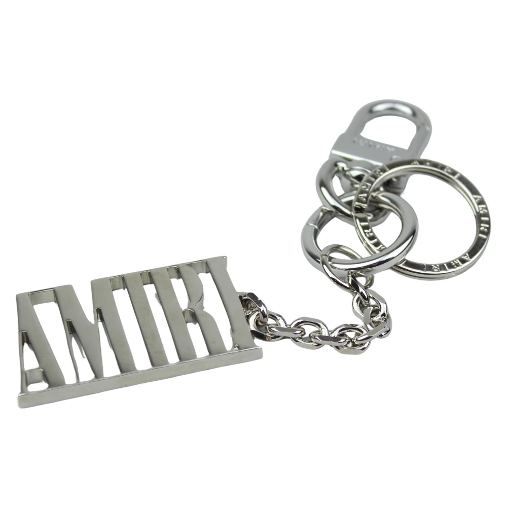 Amiri Zilveren Sleutelhanger Stijlvol en Chic Gray Heren