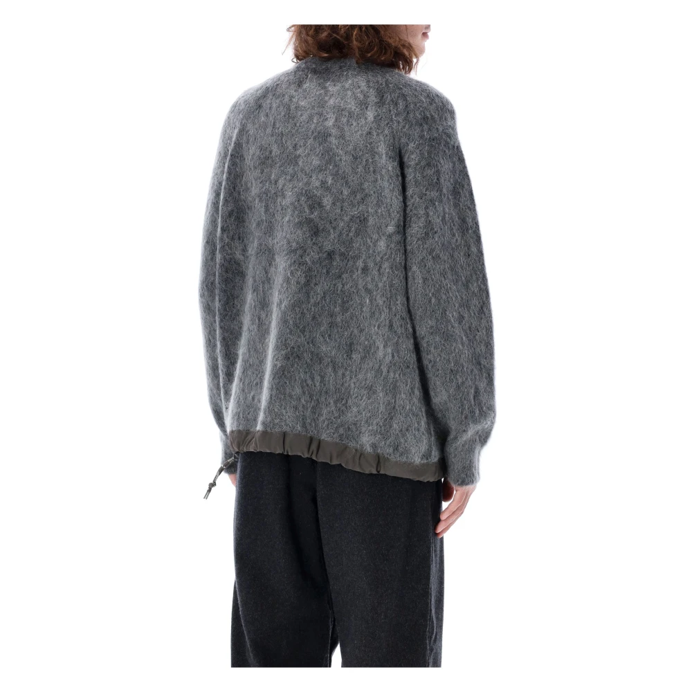 And Wander Grijze Gebreide Trui Aw24 Gray Heren