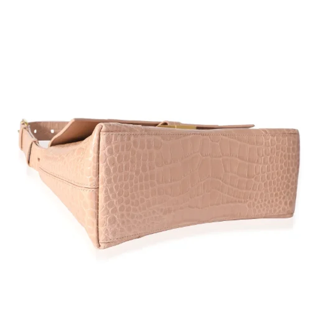 Balenciaga Vintage Pre-owned Leather crossbody-bags Beige Dames