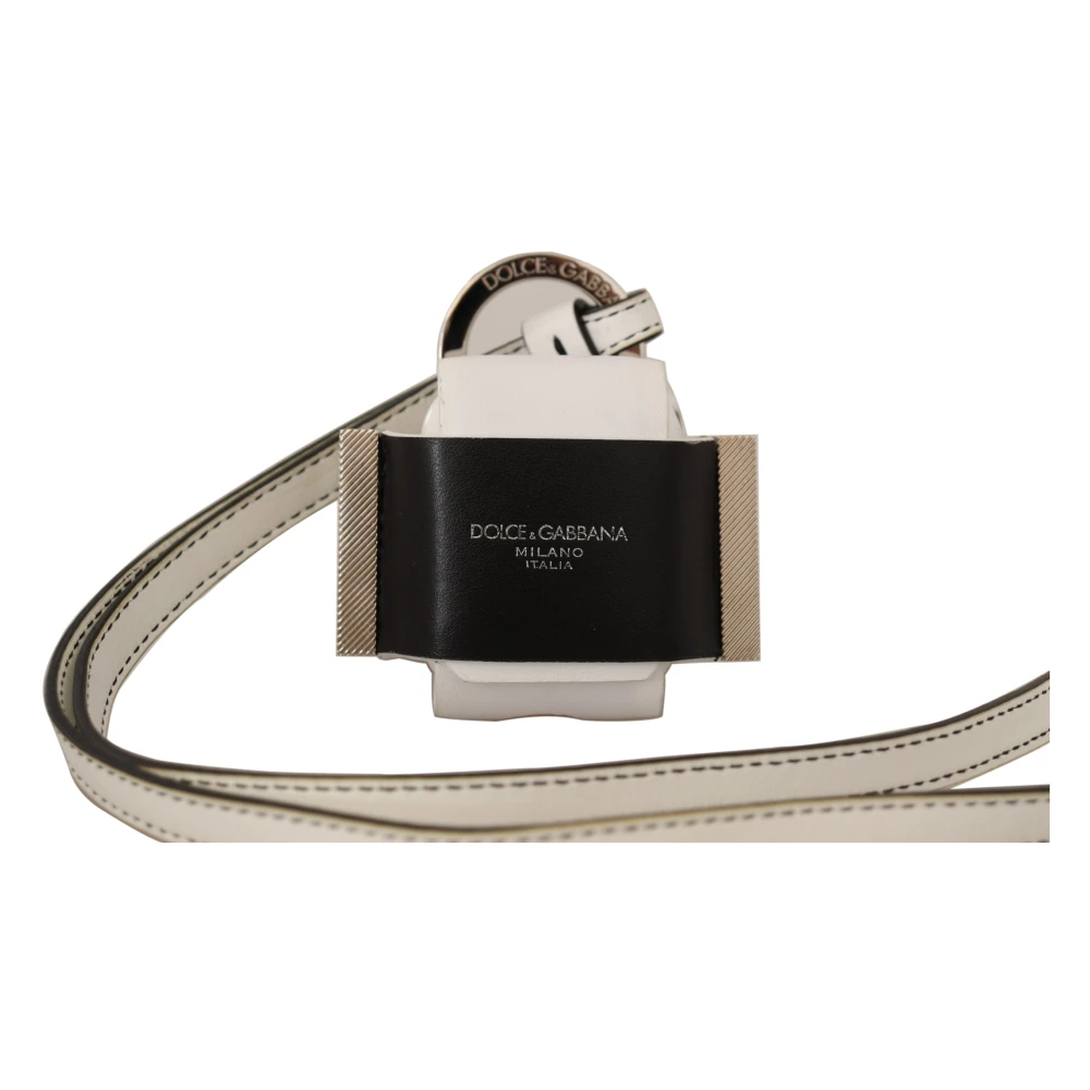 Dolce & Gabbana Women's Black Fashionable Leather Airpods Case