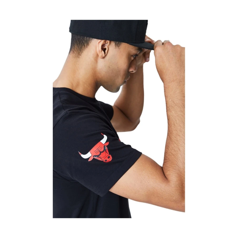 new era Chicago Bulls Gradient Wordmark Tee Black Heren