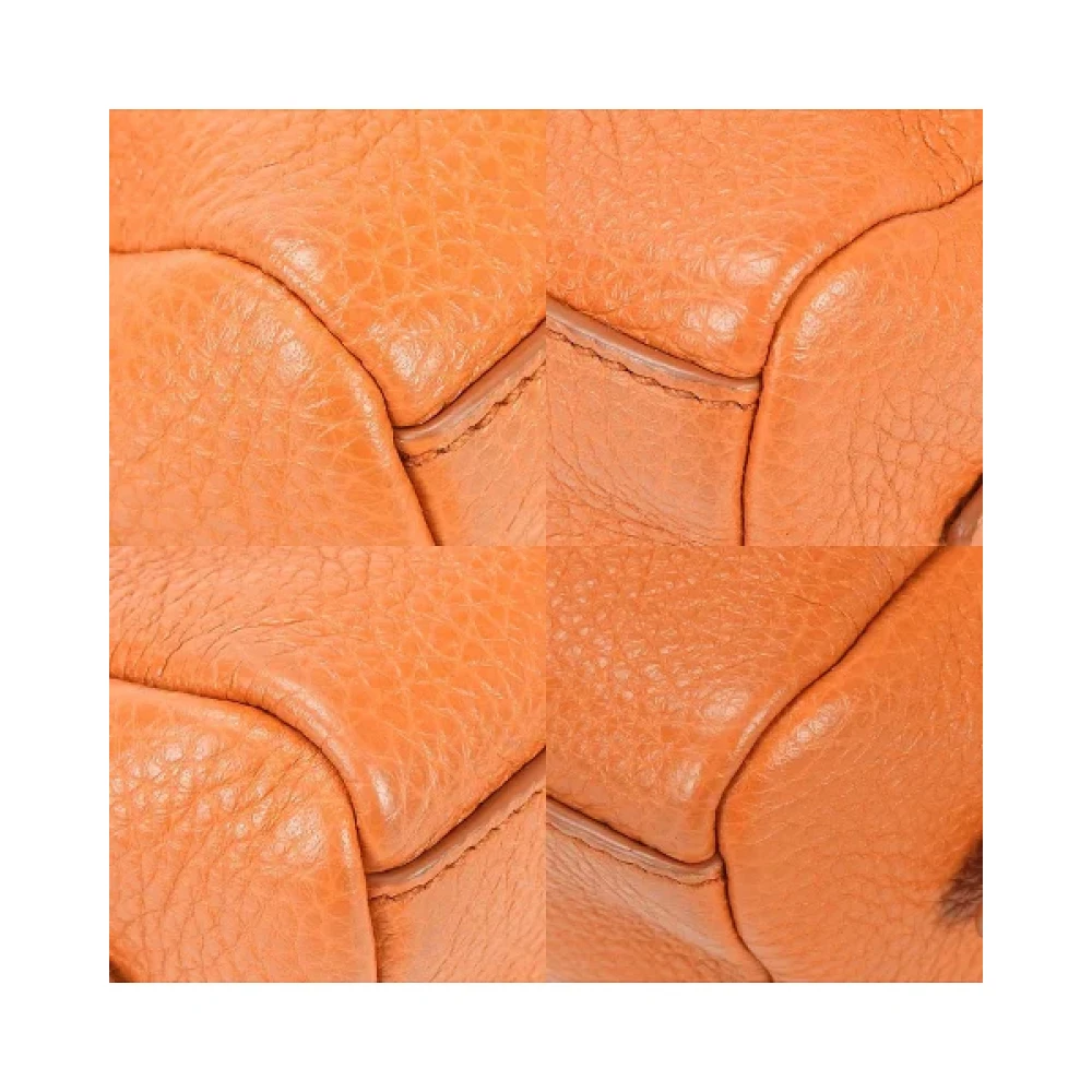 Prada Vintage Pre-owned Leather prada-bags Orange Dames