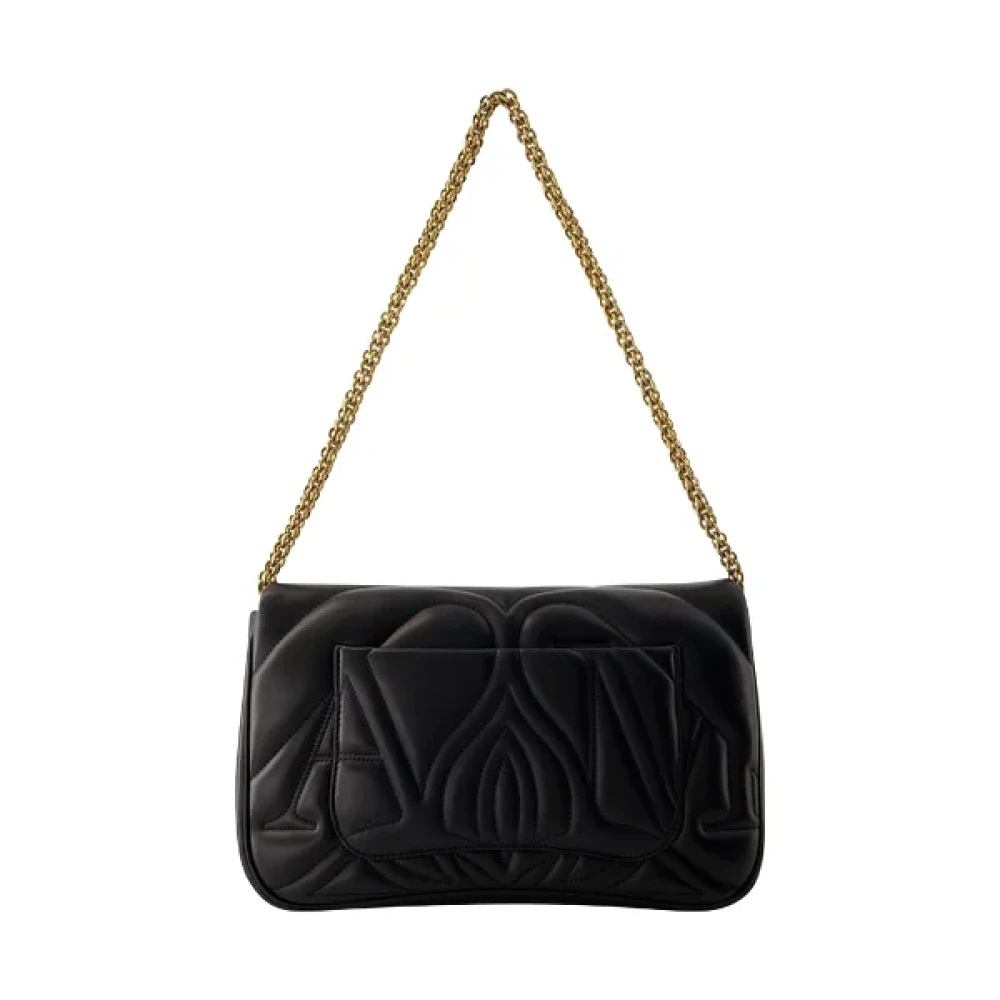 alexander mcqueen Leather shoulder-bags Black Dames