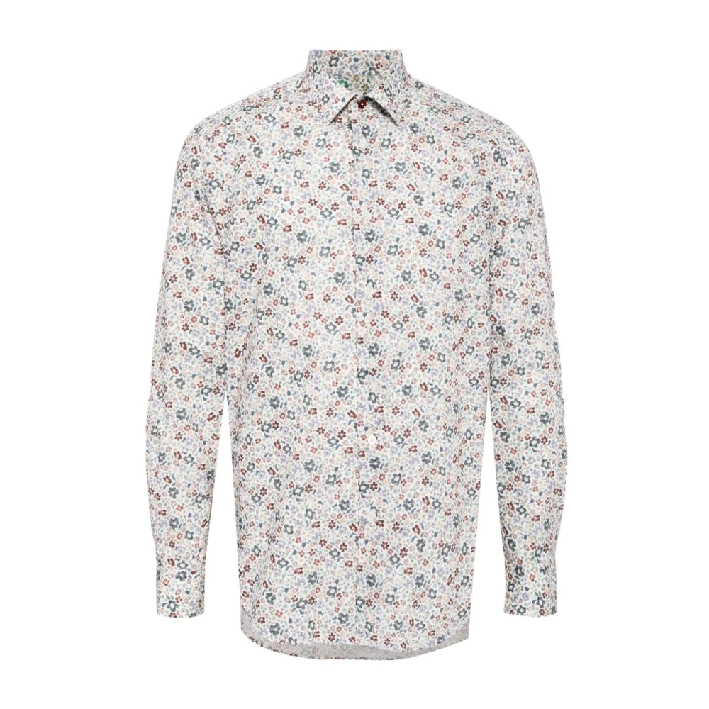 PS By Paul Smith Abstract Patroon Katoenen Overhemd Regular Fit Multicolor Heren