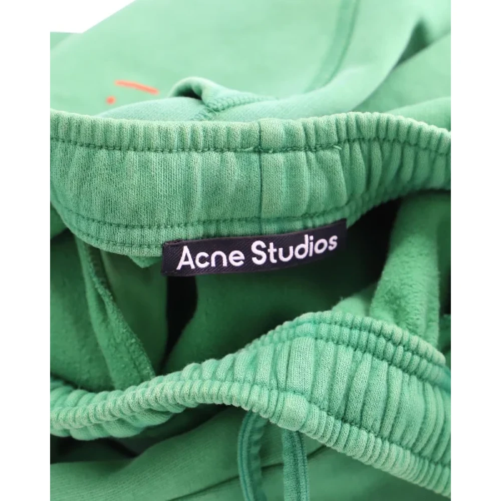 Acne Studios Pre-owned Cotton bottoms Green Heren