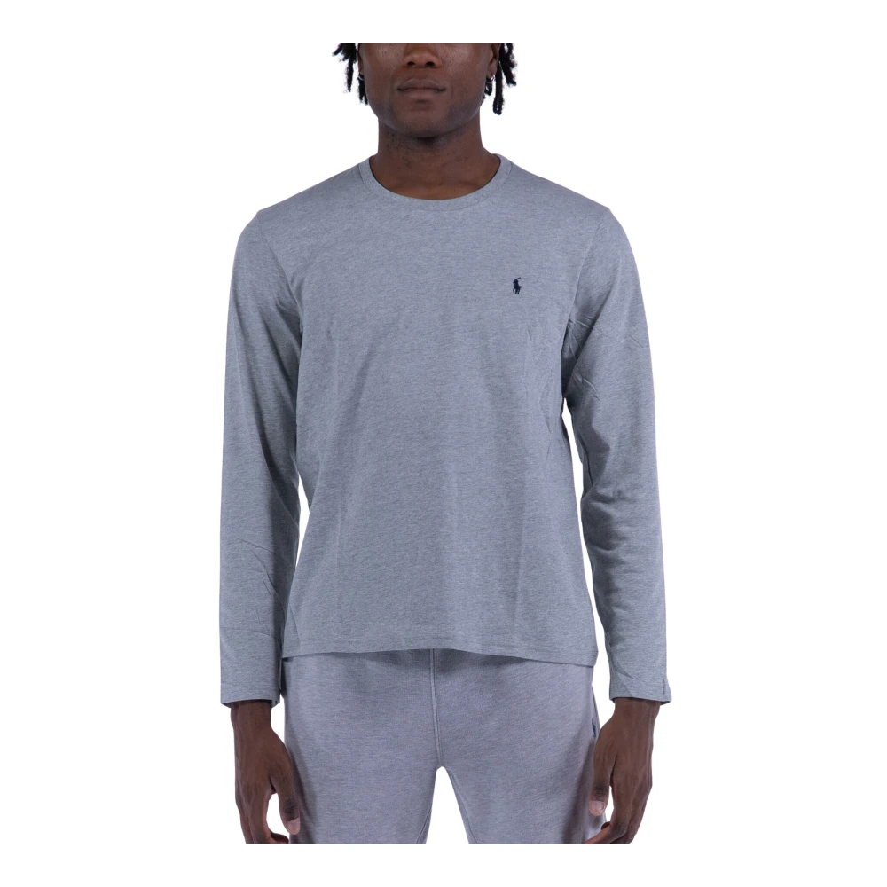 Polo Ralph Lauren Bomull Jersey Nattlinne Gray, Herr