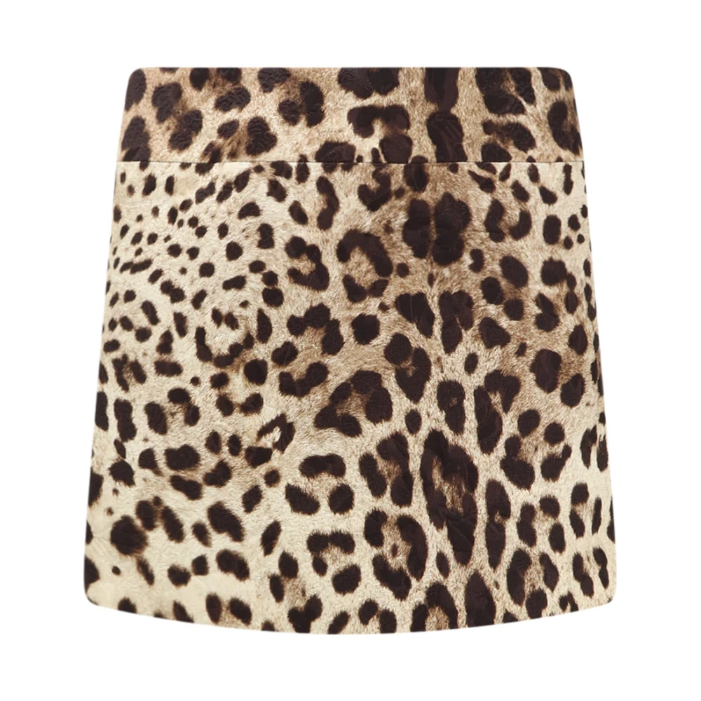 Dolce & Gabbana Multicolor Leonew Short Skirt - Female - Short Skirts - M - Skirts