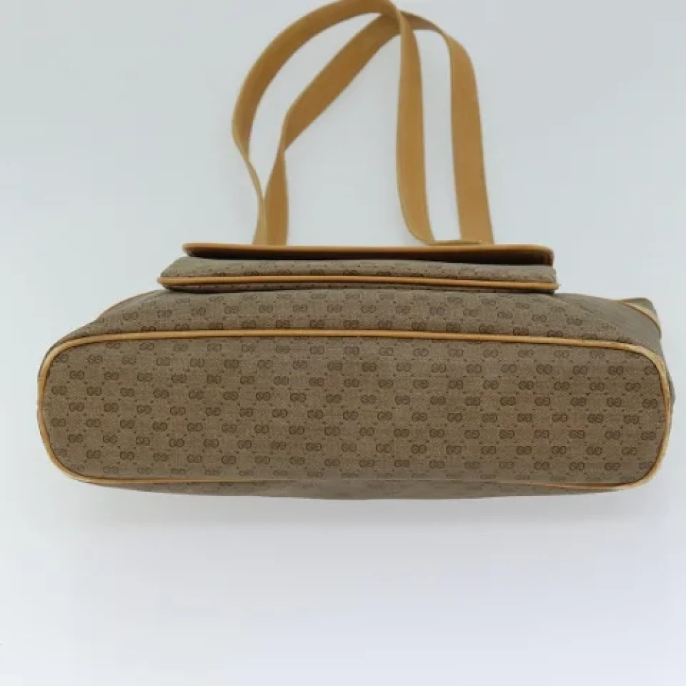Gucci Vintage Pre-owned Leather totes Beige Dames
