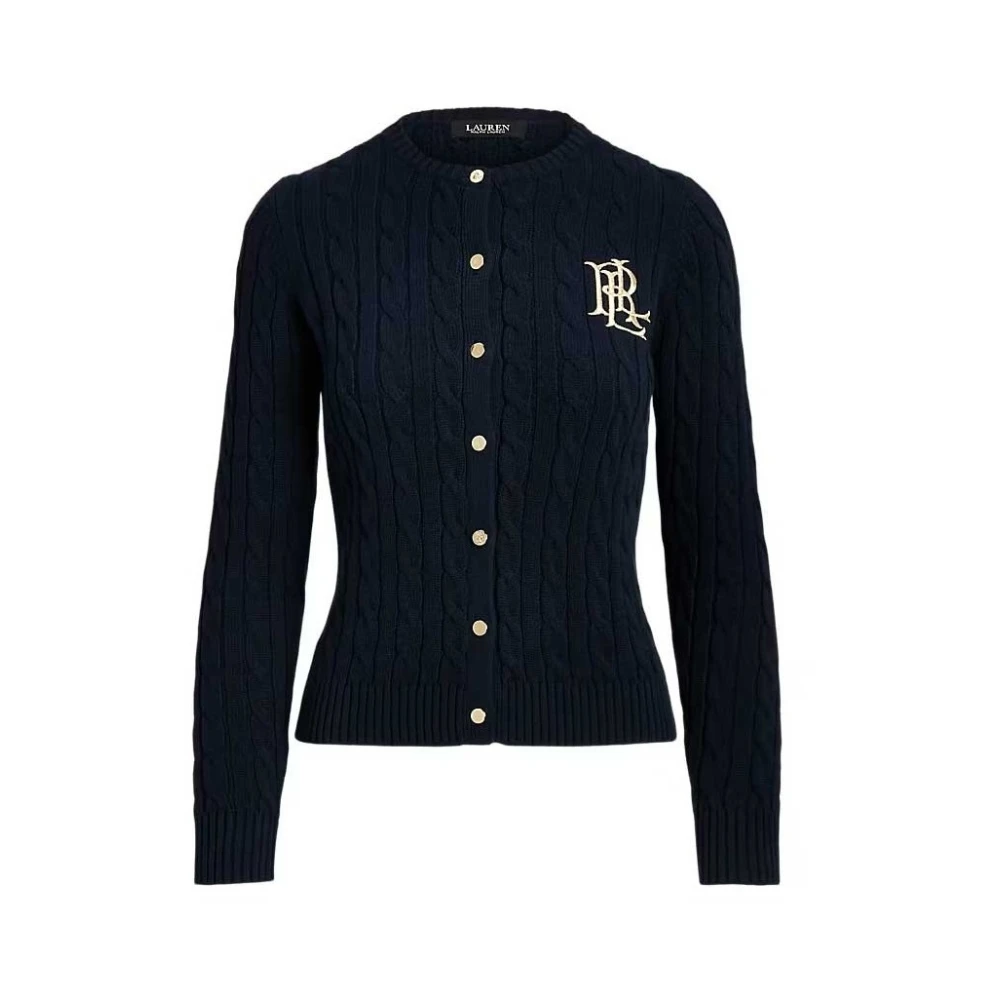 Ralph Lauren Women's Blue Vesta - Cardigans - Xl - Knitwear