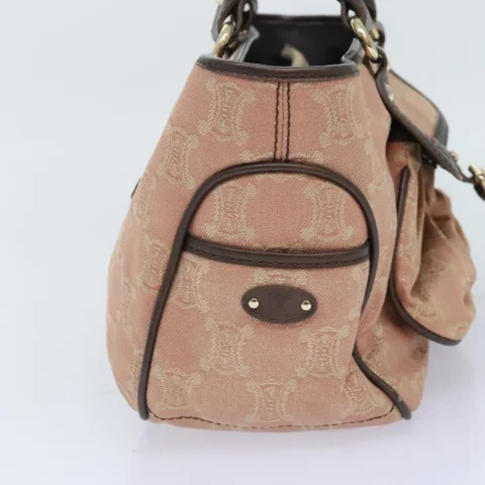 Celine Vintage Pre-owned Canvas handbags Pink Dames