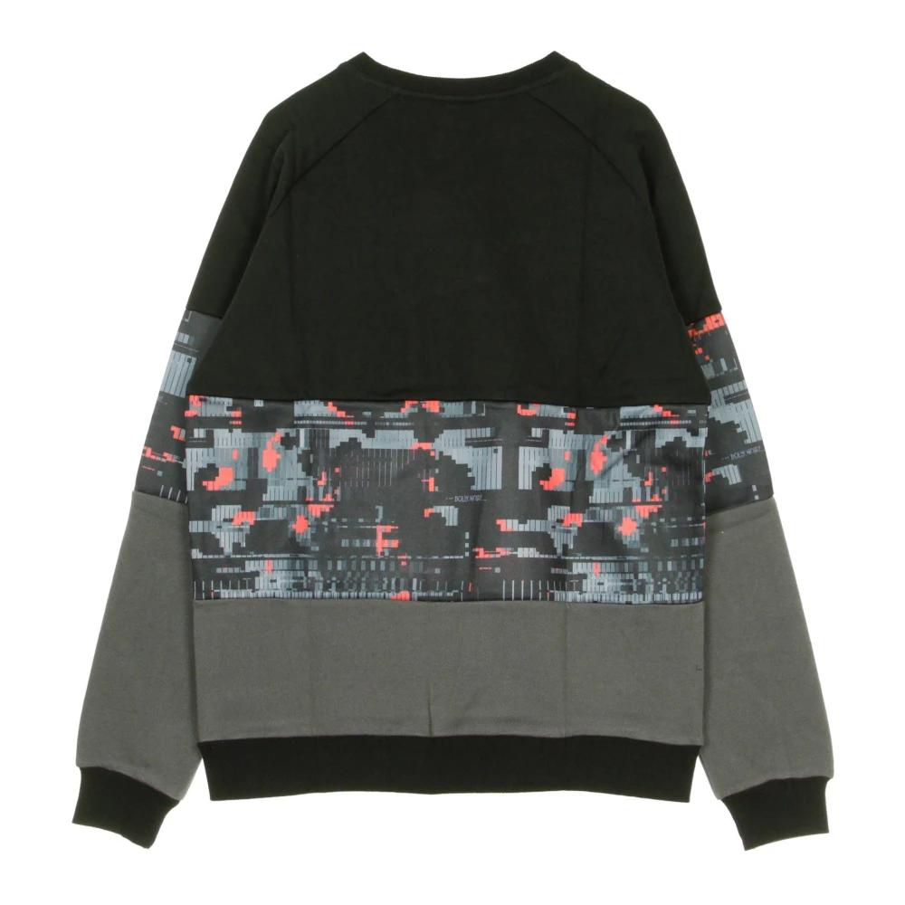 Dolly Noire Glitch Camo Crewneck Sweatshirt Zwart Multicolor Heren