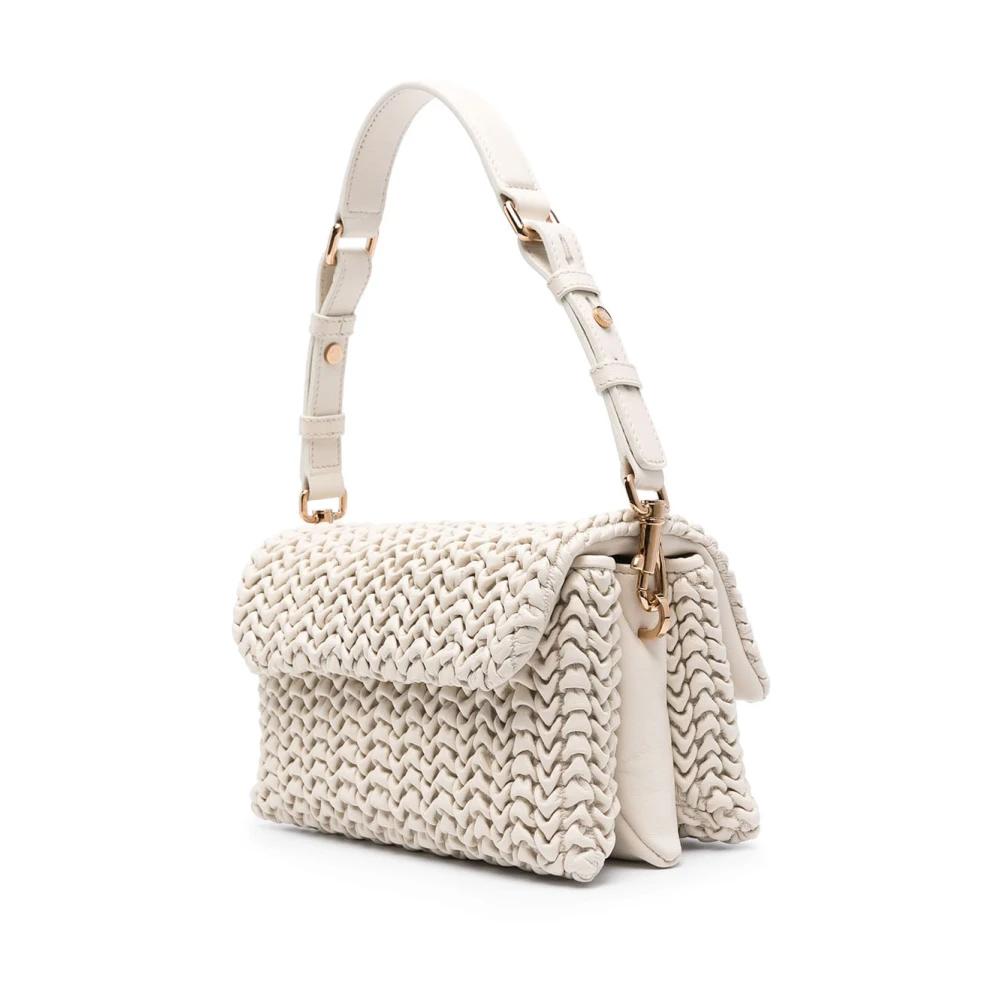 TOD'S Stijlvolle Schoudertas met Uniek Ontwerp White Dames