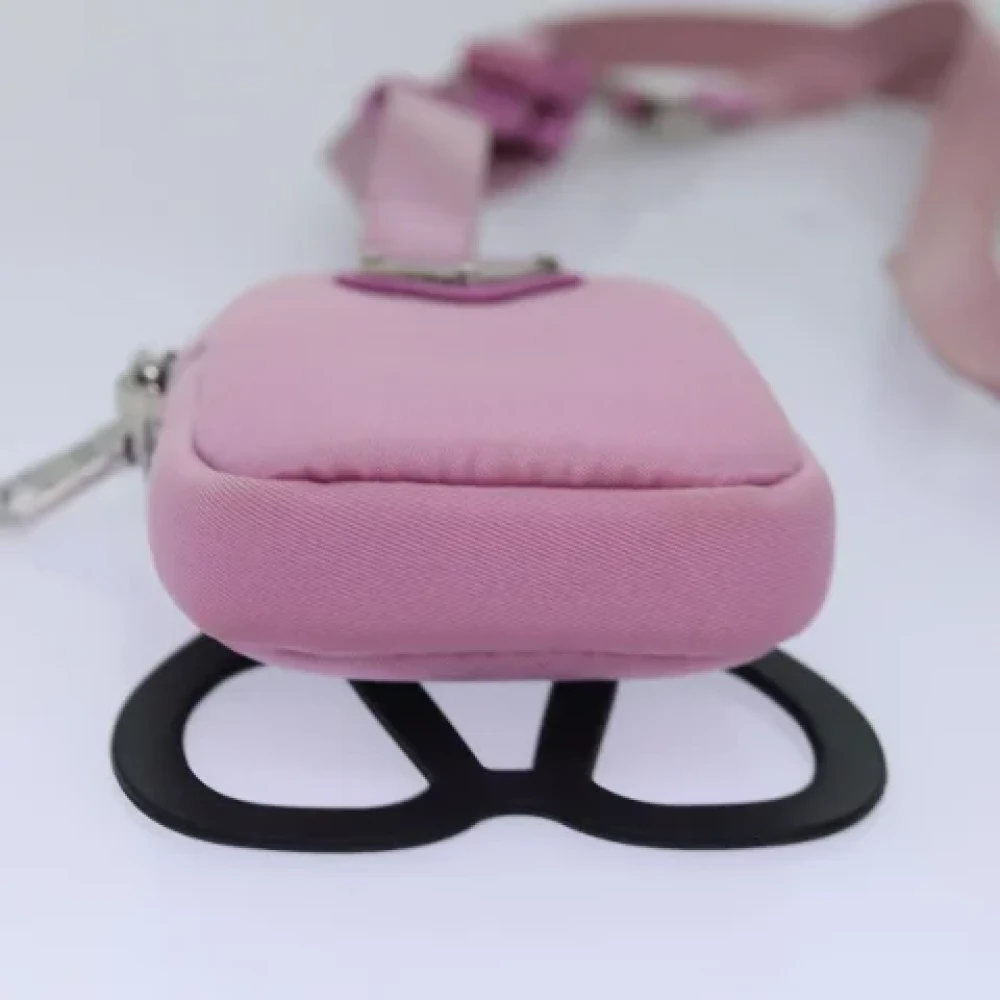 Prada Vintage Pre-owned Nylon pouches Pink Dames