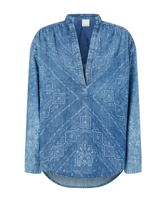 blue-v-neck-shirt-with-press-stud-cuffs
