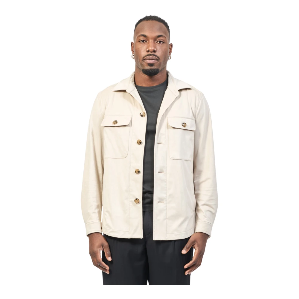 Hugo Boss Beige Overhemd met Relaxte Pasvorm Beige Heren