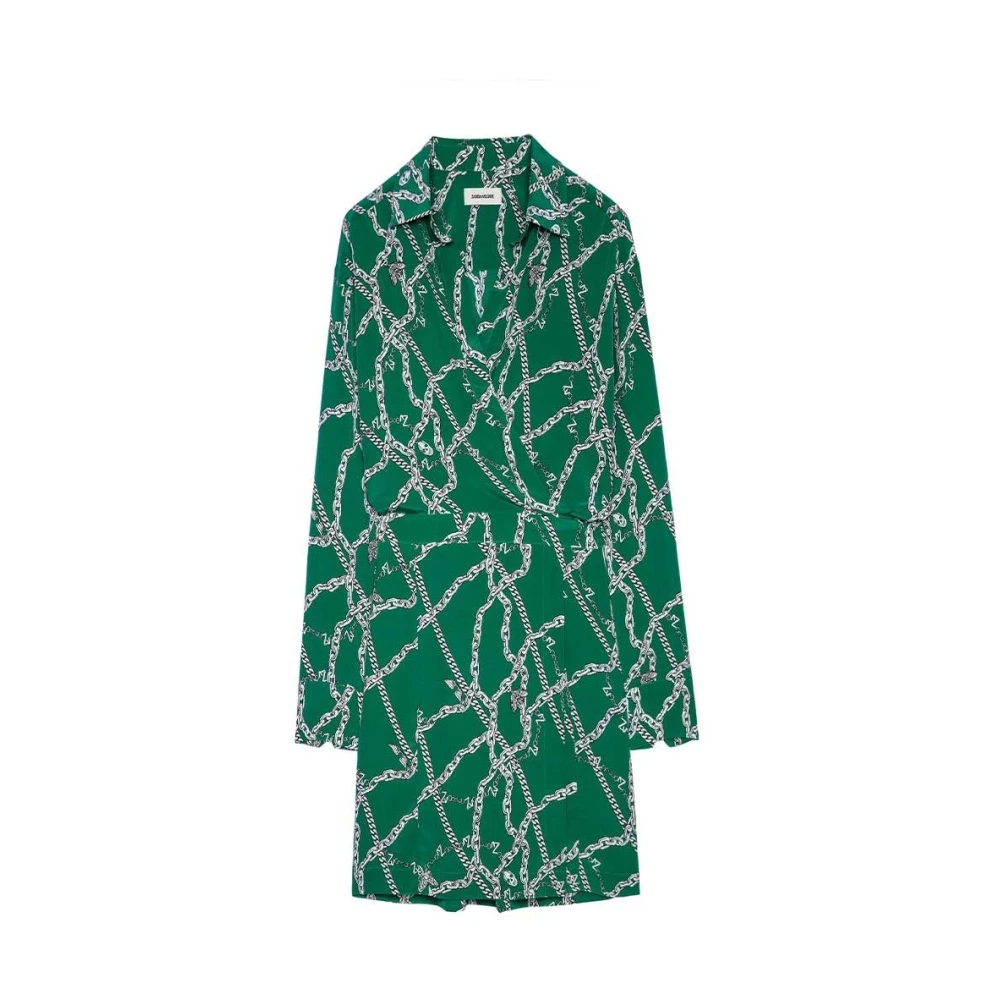 Zadig & Voltaire Elegante Jurk Green Dames